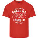 This Is What a Qualified Engineer Looks Like Mens Cotton T-Shirt Tee Top Red