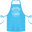 This Is What a Qualified Farmer Looks Like Cotton Apron 100% Organic Turquoise
