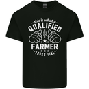 This Is What a Qualified Farmer Looks Like Mens Cotton T-Shirt Tee Top Black