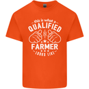 This Is What a Qualified Farmer Looks Like Mens Cotton T-Shirt Tee Top Orange