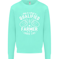 This Is What a Qualified Farmer Looks Like Mens Sweatshirt Jumper Peppermint