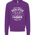This Is What a Qualified Farmer Looks Like Mens Sweatshirt Jumper Purple