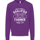 This Is What a Qualified Farmer Looks Like Mens Sweatshirt Jumper Purple