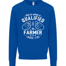 This Is What a Qualified Farmer Looks Like Mens Sweatshirt Jumper Royal Blue