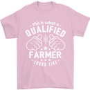 This Is What a Qualified Farmer Looks Like Mens T-Shirt Cotton Gildan Light Pink