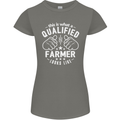 This Is What a Qualified Farmer Looks Like Womens Petite Cut T-Shirt Charcoal