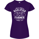 This Is What a Qualified Farmer Looks Like Womens Petite Cut T-Shirt Purple