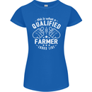 This Is What a Qualified Farmer Looks Like Womens Petite Cut T-Shirt Royal Blue