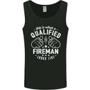 This Is What a Qualified Fireman Looks Like Mens Vest Tank Top Black