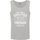 This Is What a Qualified Fireman Looks Like Mens Vest Tank Top Sports Grey