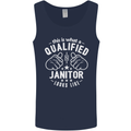 This Is What a Qualified Janitor Looks Like Mens Vest Tank Top Navy Blue