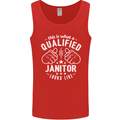 This Is What a Qualified Janitor Looks Like Mens Vest Tank Top Red