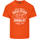 This Is What a Qualified Journalist Looks Like Mens Cotton T-Shirt Tee Top Orange