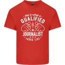 This Is What a Qualified Journalist Looks Like Mens Cotton T-Shirt Tee Top Red
