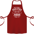 This Is What a Qualified Judge Looks Like Cotton Apron 100% Organic Maroon