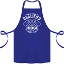 This Is What a Qualified Judge Looks Like Cotton Apron 100% Organic Royal Blue