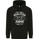This Is What a Qualified Judge Looks Like Mens 80% Cotton Hoodie Black