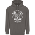 This Is What a Qualified Judge Looks Like Mens 80% Cotton Hoodie Charcoal