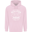 This Is What a Qualified Judge Looks Like Mens 80% Cotton Hoodie Light Pink