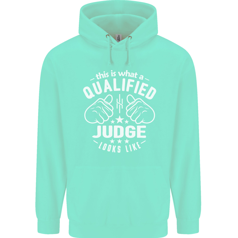 This Is What a Qualified Judge Looks Like Mens 80% Cotton Hoodie Peppermint