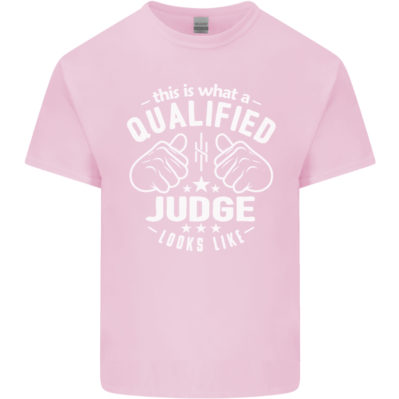 This Is What a Qualified Judge Looks Like Mens Cotton T-Shirt Tee Top Light Pink