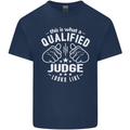 This Is What a Qualified Judge Looks Like Mens Cotton T-Shirt Tee Top Navy Blue