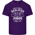This Is What a Qualified Judge Looks Like Mens Cotton T-Shirt Tee Top Purple