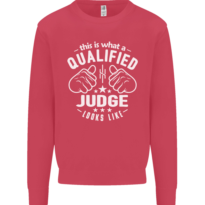 This Is What a Qualified Judge Looks Like Mens Sweatshirt Jumper Heliconia