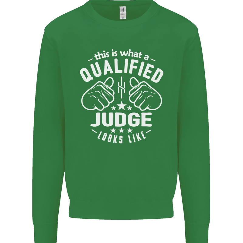 This Is What a Qualified Judge Looks Like Mens Sweatshirt Jumper Irish Green