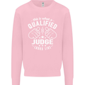 This Is What a Qualified Judge Looks Like Mens Sweatshirt Jumper Light Pink