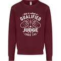 This Is What a Qualified Judge Looks Like Mens Sweatshirt Jumper Maroon