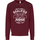 This Is What a Qualified Judge Looks Like Mens Sweatshirt Jumper Maroon