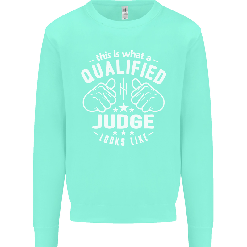 This Is What a Qualified Judge Looks Like Mens Sweatshirt Jumper Peppermint