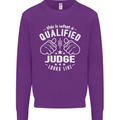This Is What a Qualified Judge Looks Like Mens Sweatshirt Jumper Purple