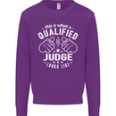 This Is What a Qualified Judge Looks Like Mens Sweatshirt Jumper Purple