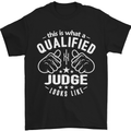 This Is What a Qualified Judge Looks Like Mens T-Shirt Cotton Gildan Black