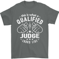 This Is What a Qualified Judge Looks Like Mens T-Shirt Cotton Gildan Charcoal