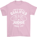 This Is What a Qualified Judge Looks Like Mens T-Shirt Cotton Gildan Light Pink