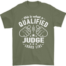 This Is What a Qualified Judge Looks Like Mens T-Shirt Cotton Gildan Military Green