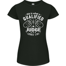 This Is What a Qualified Judge Looks Like Womens Petite Cut T-Shirt Black