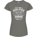 This Is What a Qualified Judge Looks Like Womens Petite Cut T-Shirt Charcoal