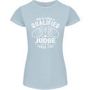 This Is What a Qualified Judge Looks Like Womens Petite Cut T-Shirt Light Blue