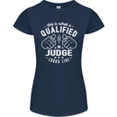 This Is What a Qualified Judge Looks Like Womens Petite Cut T-Shirt Navy Blue