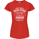 This Is What a Qualified Judge Looks Like Womens Petite Cut T-Shirt Red