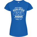 This Is What a Qualified Judge Looks Like Womens Petite Cut T-Shirt Royal Blue
