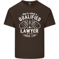 This Is What a Qualified Lawyer Looks Like Mens Cotton T-Shirt Tee Top Dark Chocolate