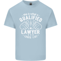 This Is What a Qualified Lawyer Looks Like Mens Cotton T-Shirt Tee Top Light Blue