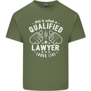 This Is What a Qualified Lawyer Looks Like Mens Cotton T-Shirt Tee Top Military Green