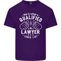 This Is What a Qualified Lawyer Looks Like Mens Cotton T-Shirt Tee Top Purple