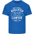 This Is What a Qualified Lawyer Looks Like Mens Cotton T-Shirt Tee Top Royal Blue